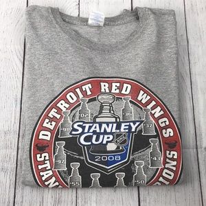 Vintage GILDAN Adult's 2008 Stanley Cup - Detroit Red Wings Champions Shirt
